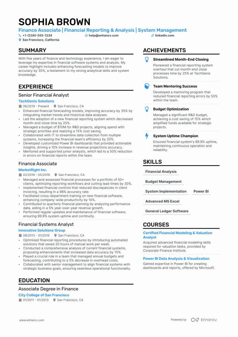 12 Finance Resume Examples Guide For 2025