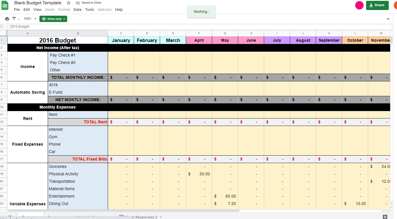 25 Best Google Sheets Expense Tracker Templates Undebt it Blog