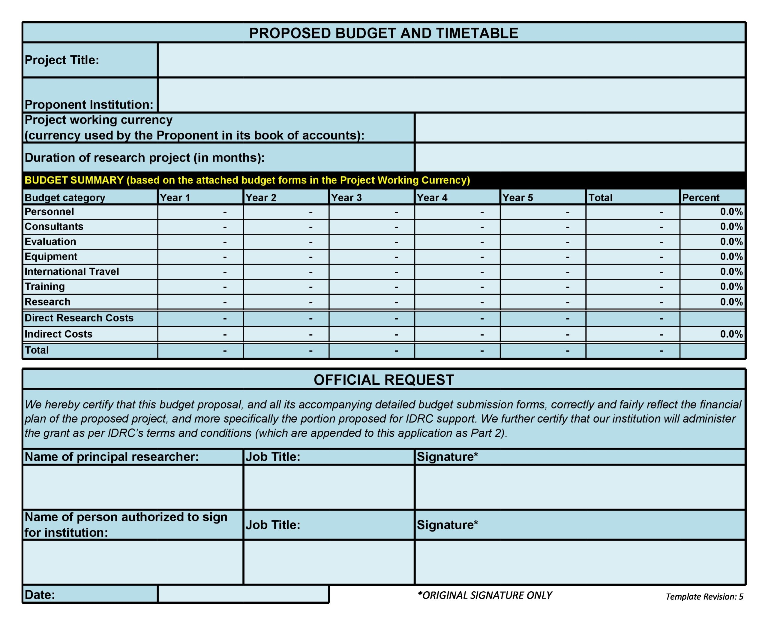 50 Free Budget Proposal Templates Word Excel TemplateLab