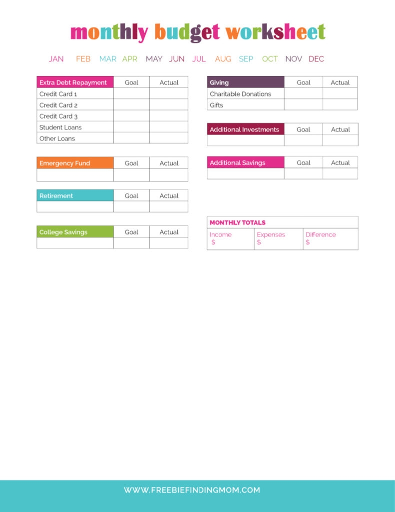 finance tracker template