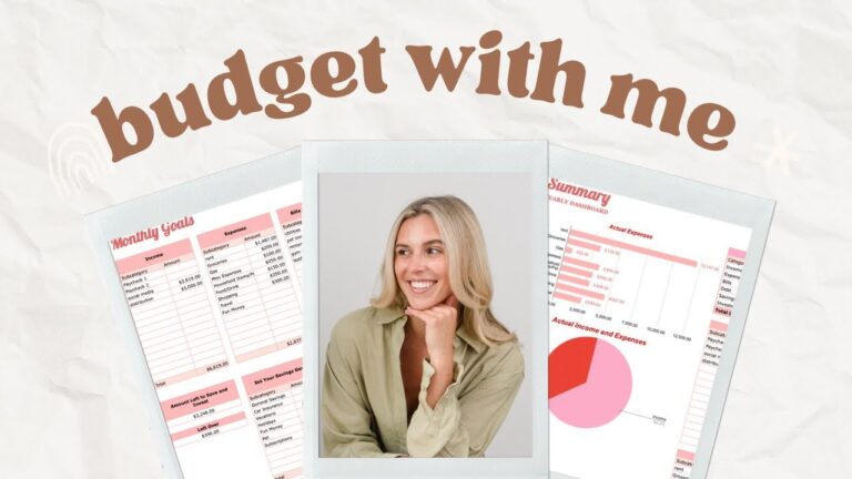 BUDGET WITH ME Step by step How I Budget Using My Budget Template Spreadsheet To Track My Spend YouTube