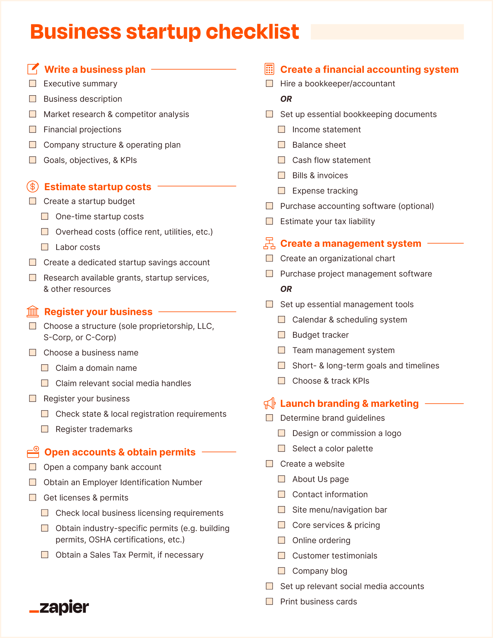 printable business startup forms for beginners