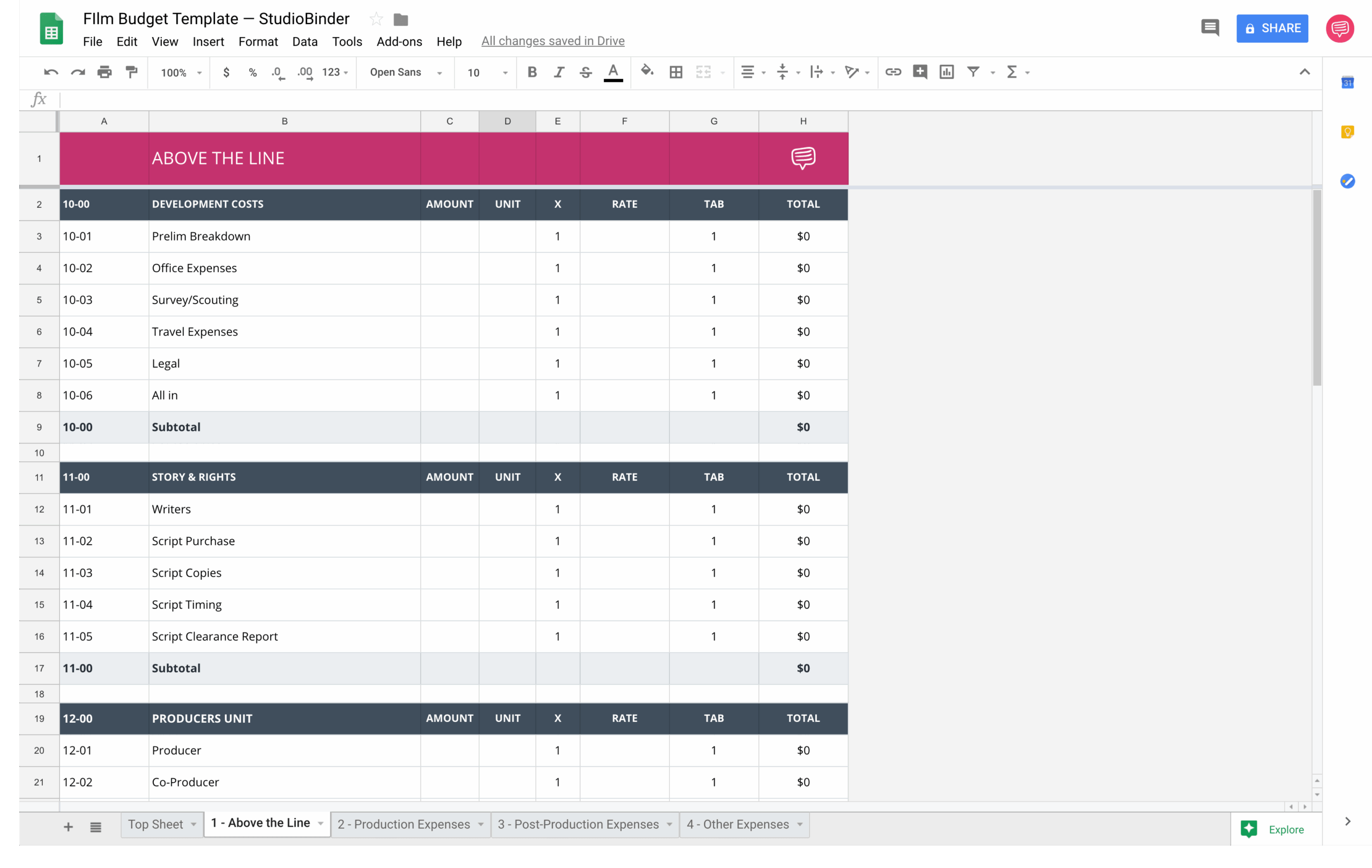 Download Your FREE Film Budget Template For Film Video Production