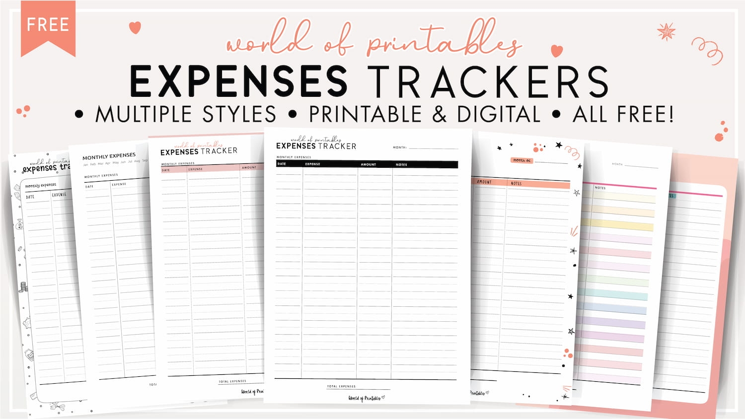 Expense Tracker Templates World Of Printables
