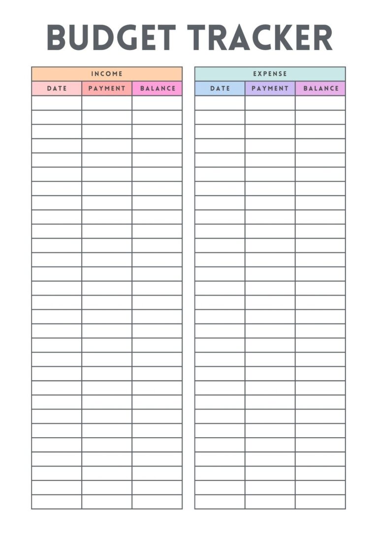 Free And Customizable Budget Templates