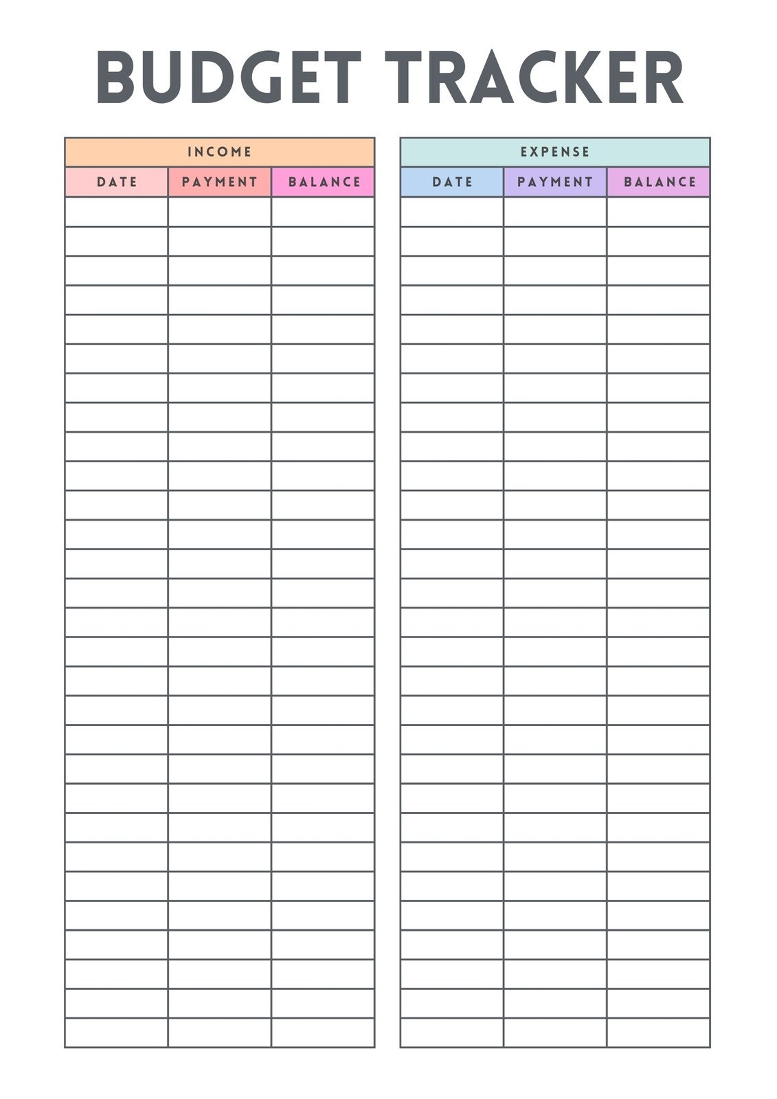 canva budget template