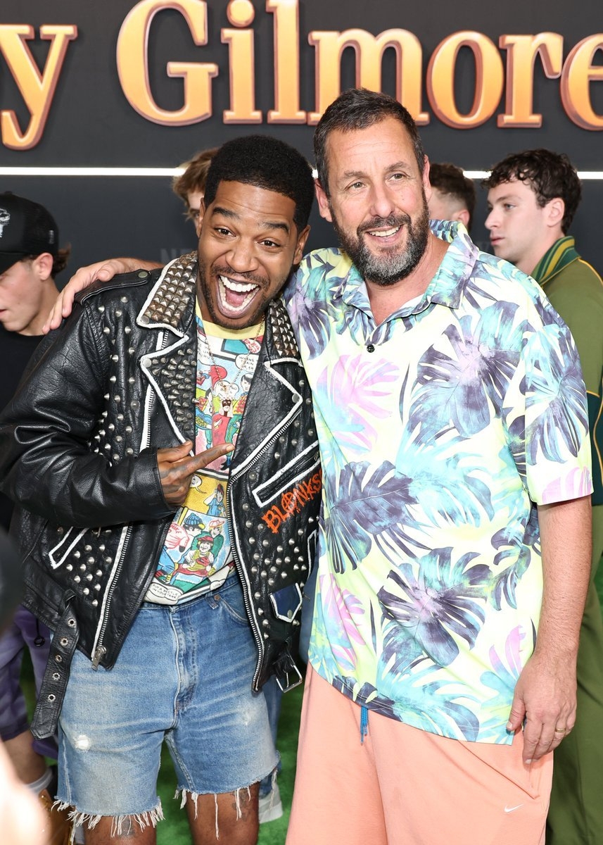 PopX On X Kid Cudi And Adam Sandler Stun At The Happy Gilmore 2 Premier Https t co U1XbxQYmtN X