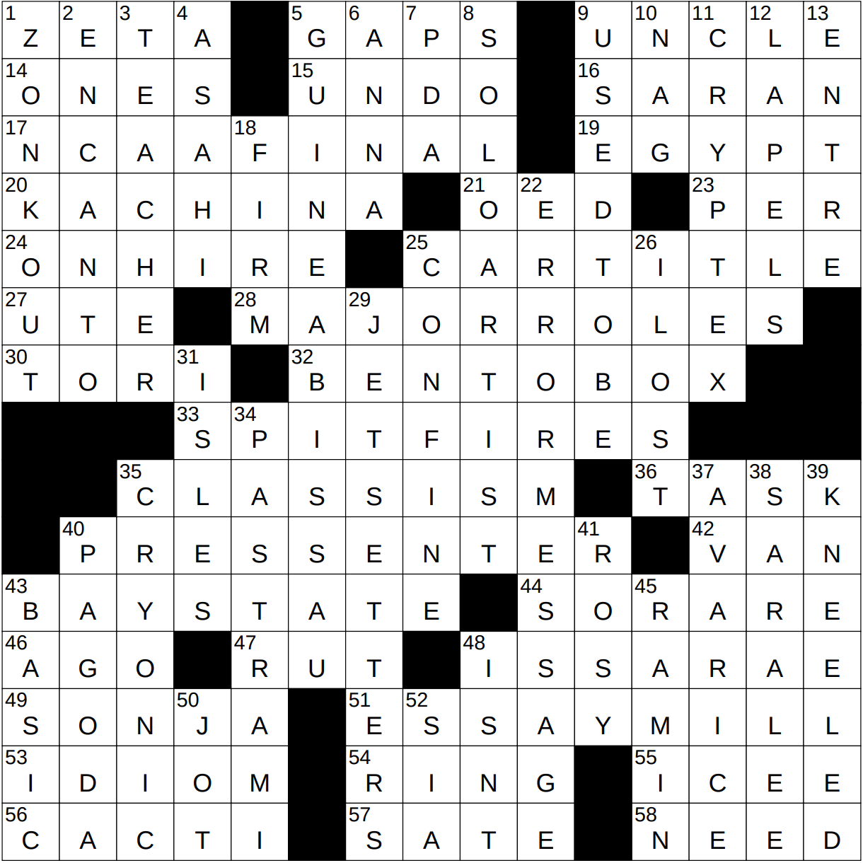 0304 23 NY Times Crossword 4 Mar 23 Saturday NYXCrossword