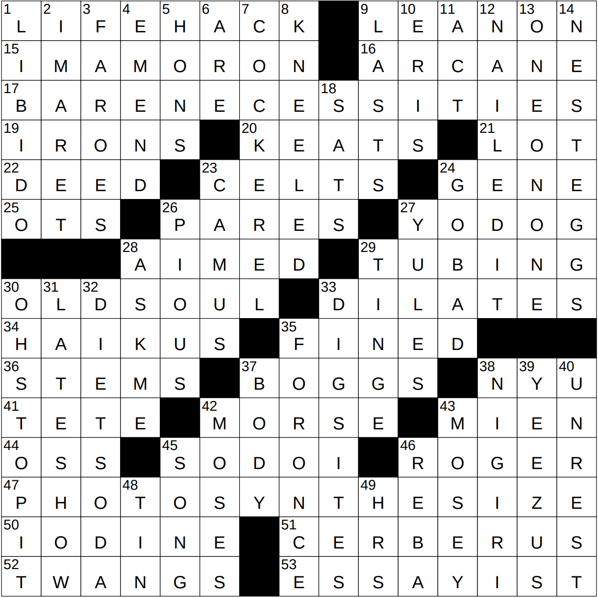 river of hades crossword clue