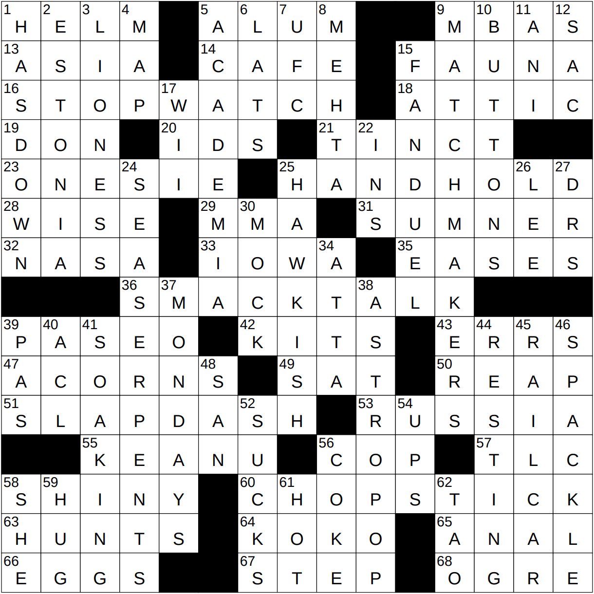 0619 24 NY Times Crossword 19 Jun 24 Wednesday NYXCrossword