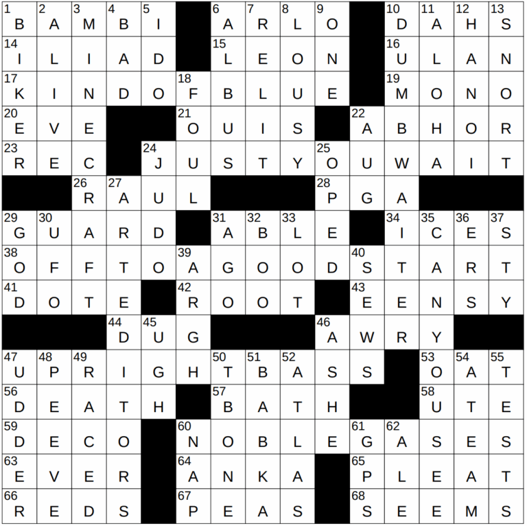 0703 23 NY Times Crossword 3 Jul 23 Monday NYXCrossword