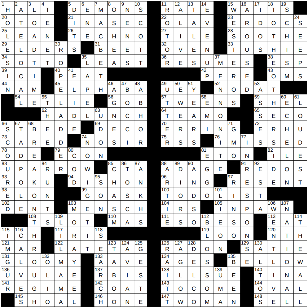 0713 25 NY Times Crossword 13 Jul 25 Sunday NYXCrossword