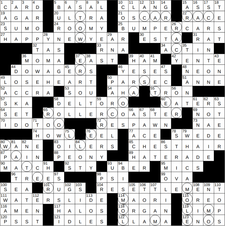 0818 24 NY Times Crossword 18 Aug 24 Sunday NYXCrossword