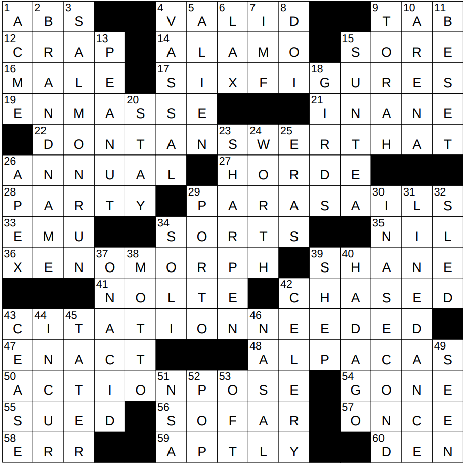 0913 24 NY Times Crossword 13 Sep 24 Friday NYXCrossword