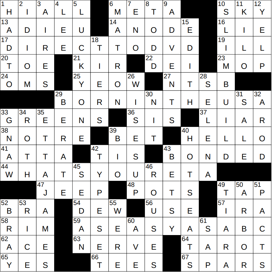 0923 24 NY Times Crossword 23 Sep 24 Monday NYXCrossword