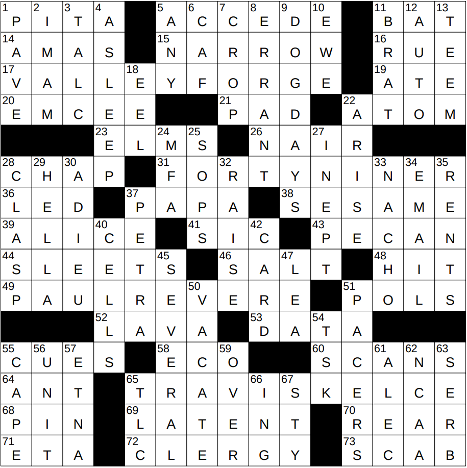 crossword boston herald