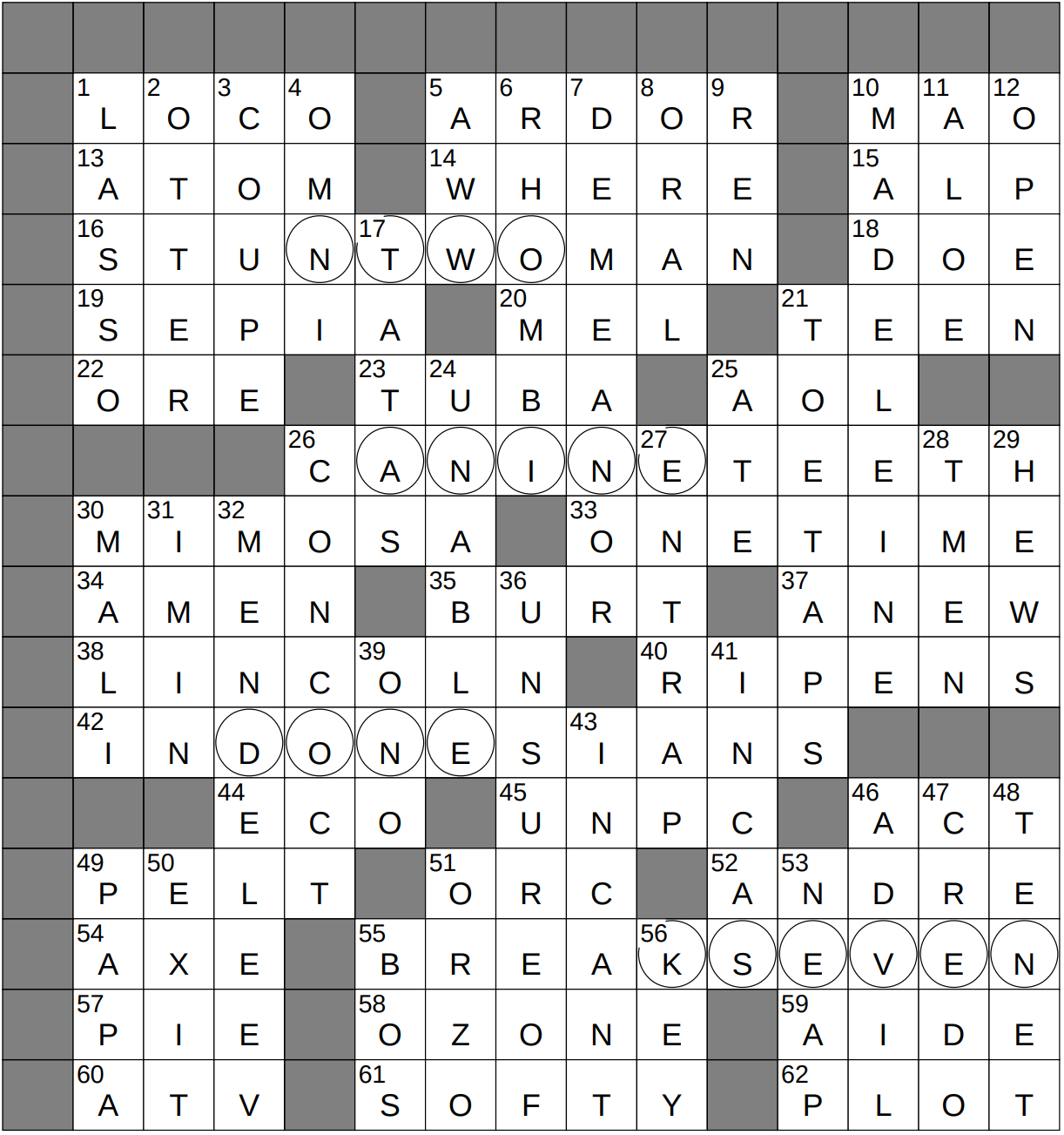 1110 22 NY Times Crossword 10 Nov 22 Thursday NYXCrossword