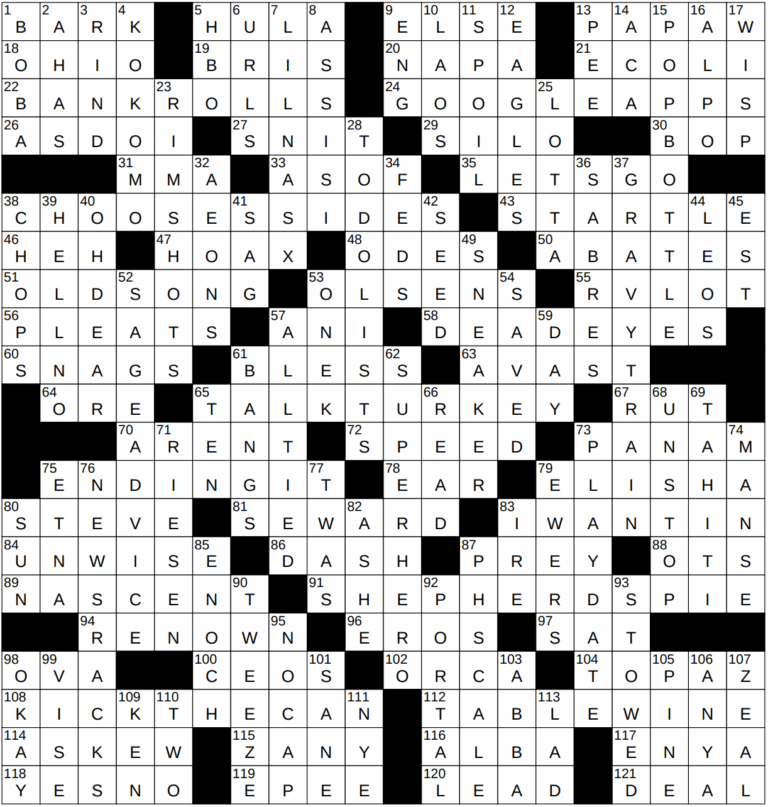 1119 23 NY Times Crossword 19 Nov 23 Sunday NYXCrossword