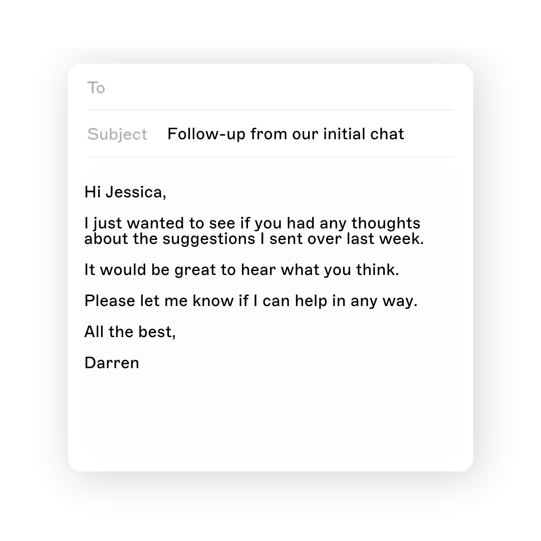email template follow up after interview