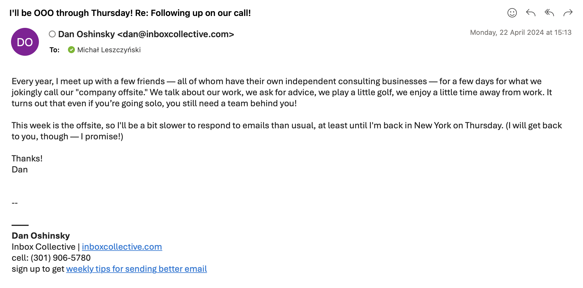 17 Best Out Of Office Message Examples Tips Templates 