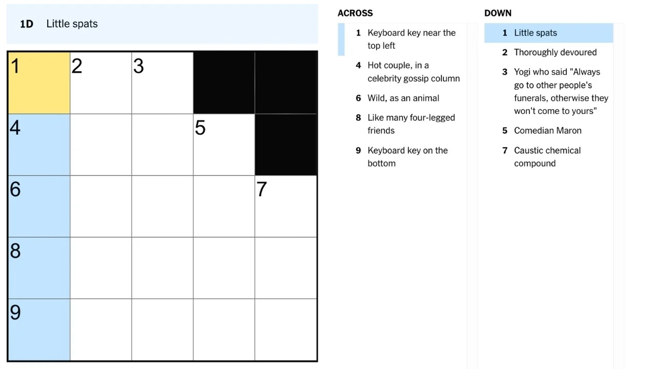 A Comprehensive Guide To The NYT Crossword Puzzle 