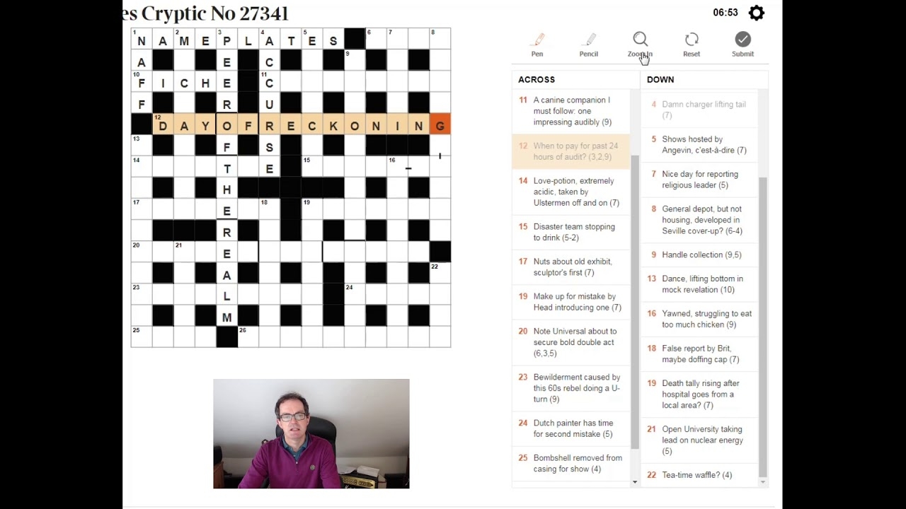 mock crossword clue
