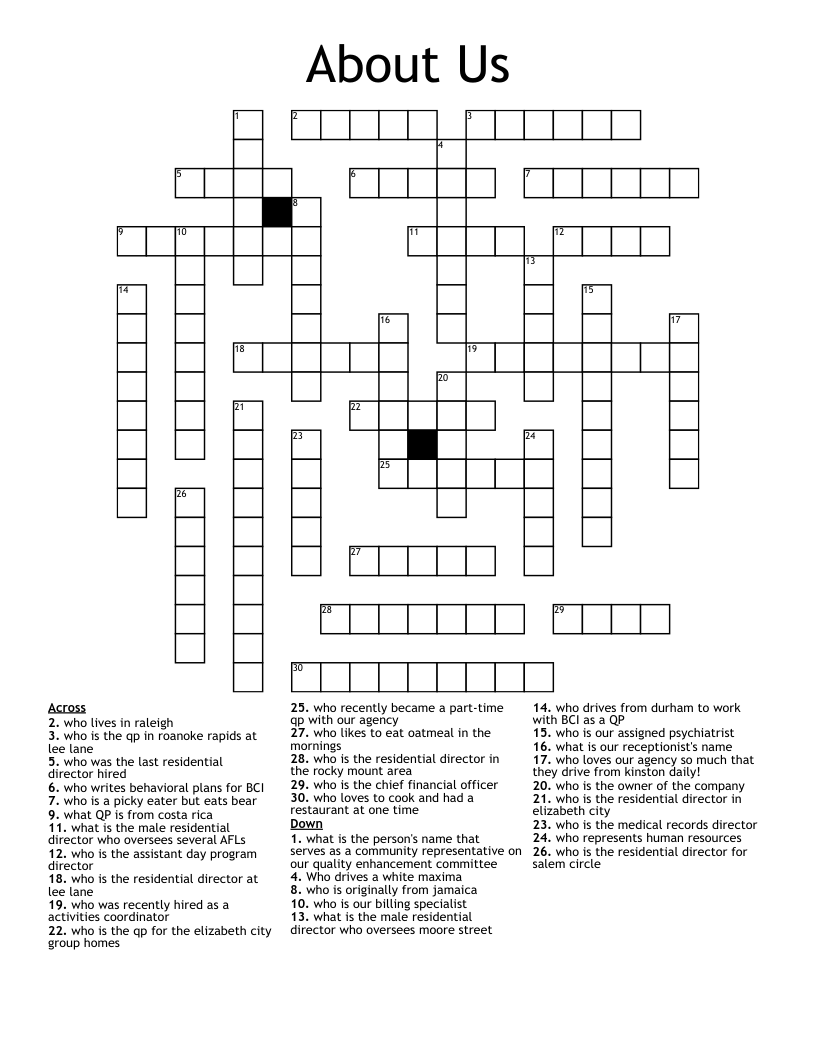 director lee crossword clue