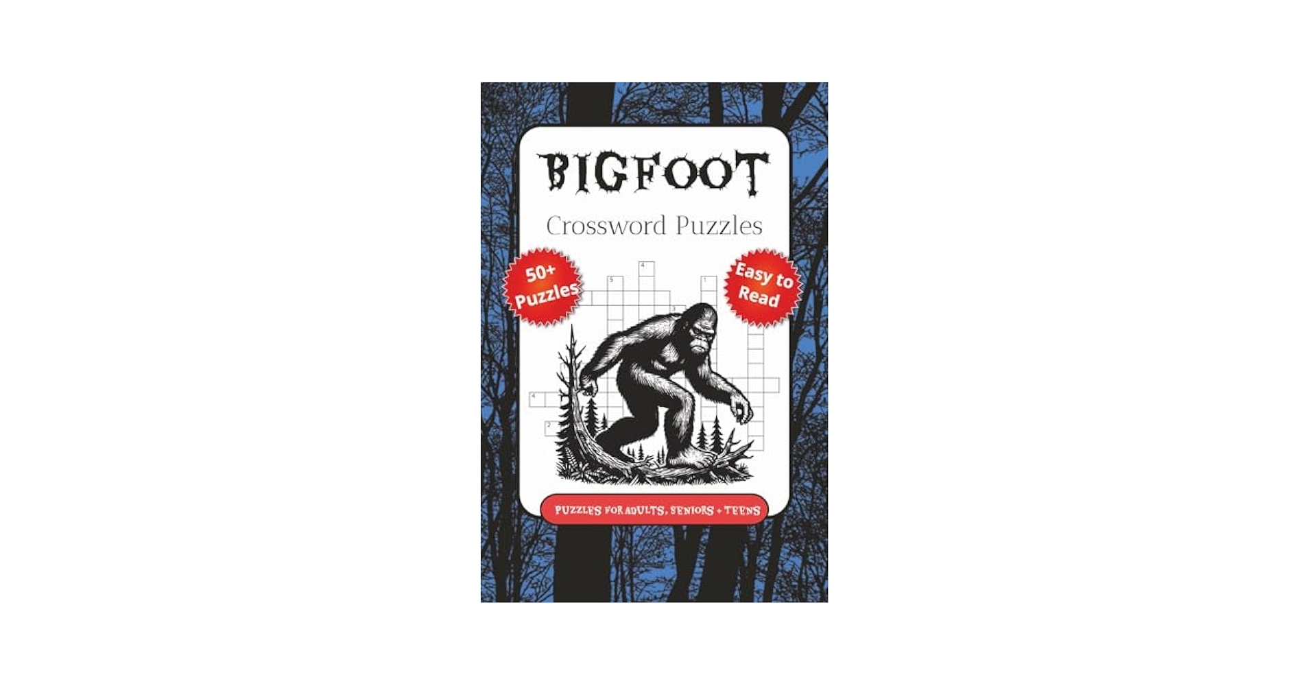 Amazon Bigfoot Crossword Puzzles Crossword Puzzles With Easy To Read Print About Yeti Bigfoot Sasquatch And More 6x9 Inches 120 Pages 50 Puzzles Gift For Vacations Holidays And Free Times 9798286983223 Books 