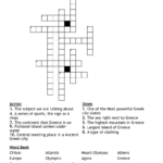 Ancient Greece Crossword WordMint