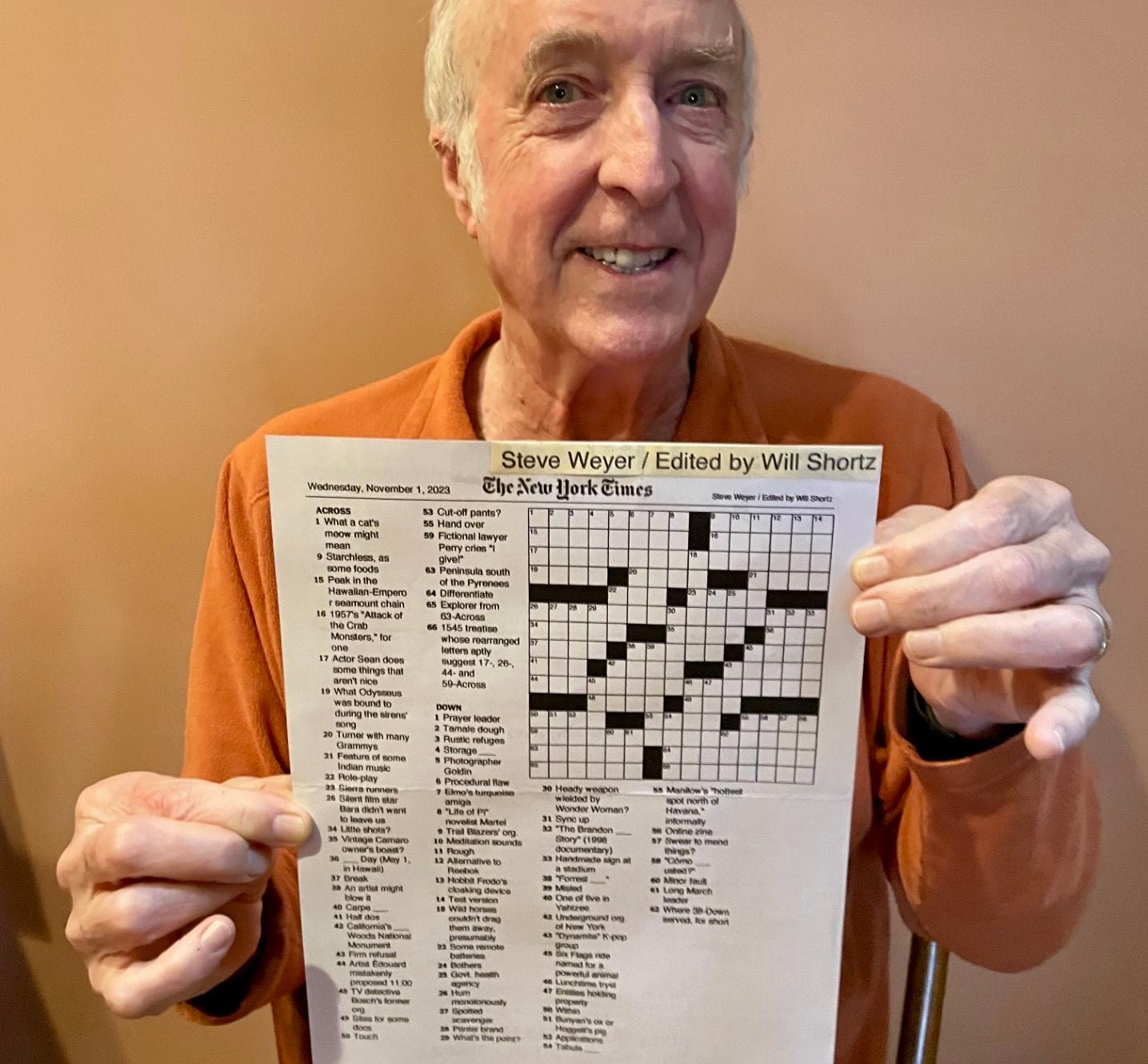 crossword clue sponsor