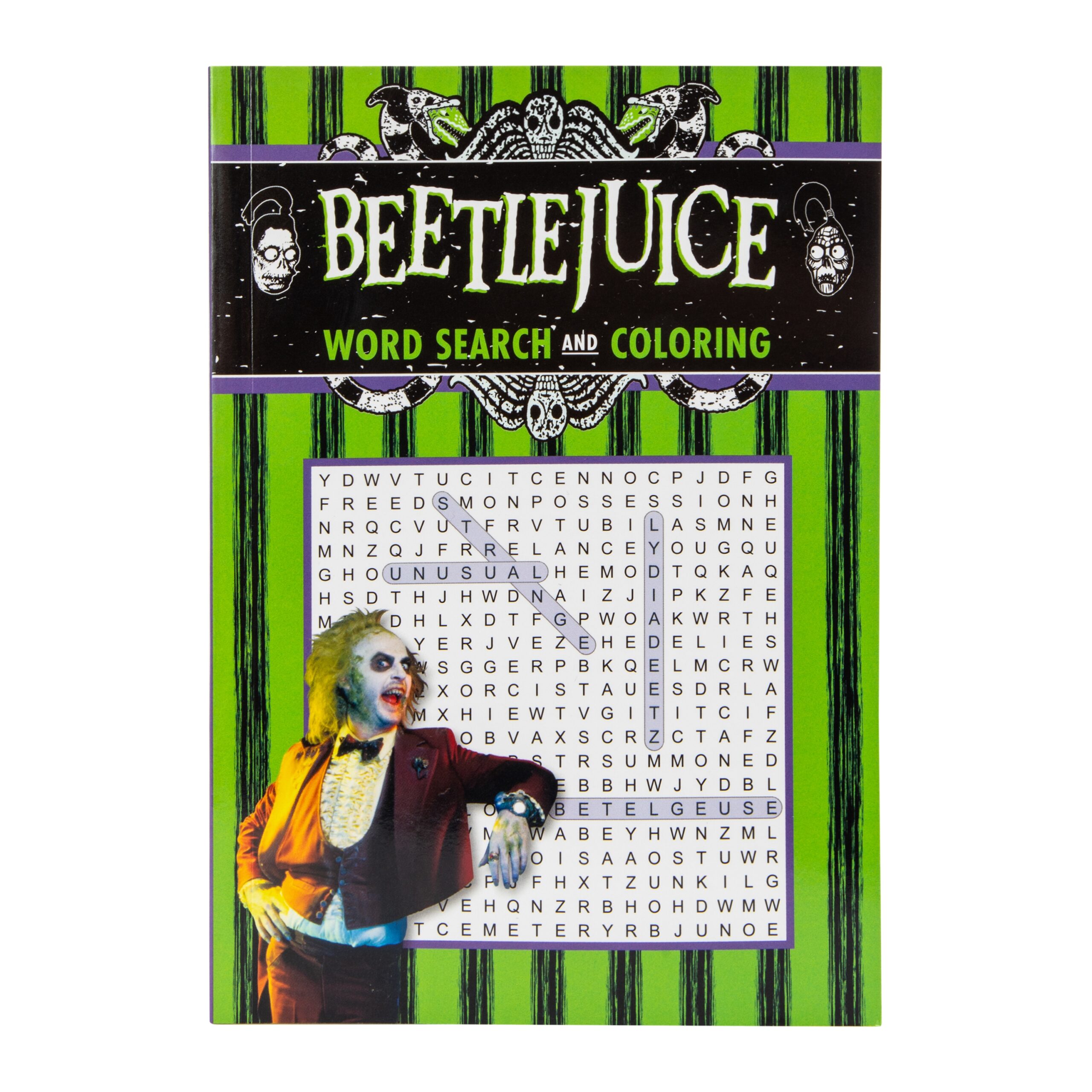 Beetlejuice Word Search Coloring Book Five Below