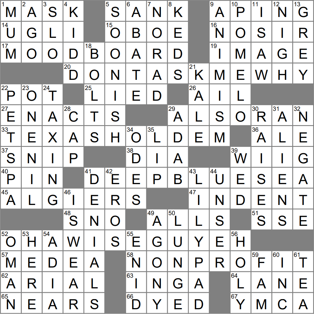 spirit crossword clue