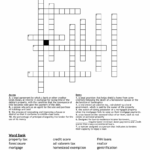Buying A Home Crossword WordMint