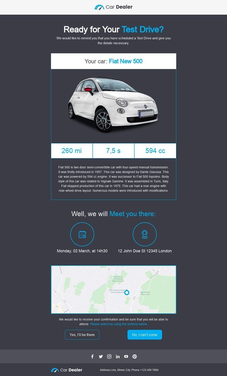 Car Dealer Email Design Template Car Dealer Email Design Template