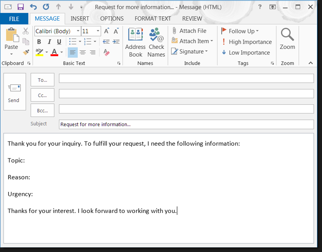 Creating Templates For Common Outlook Emails One Minute Office Magic Creating Templates For Common Outlook Emails One Minute Office Magic