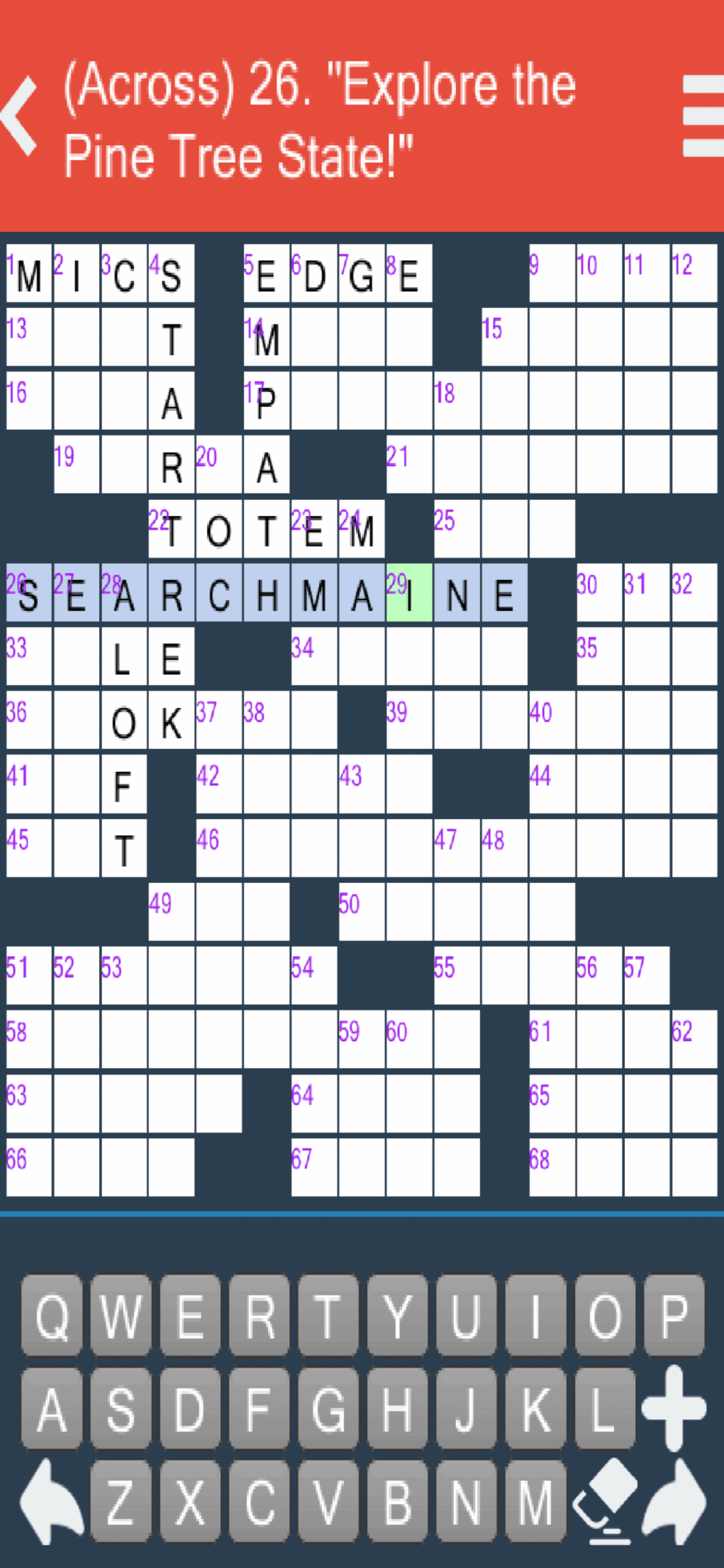 daily themed crossword puzzle answers