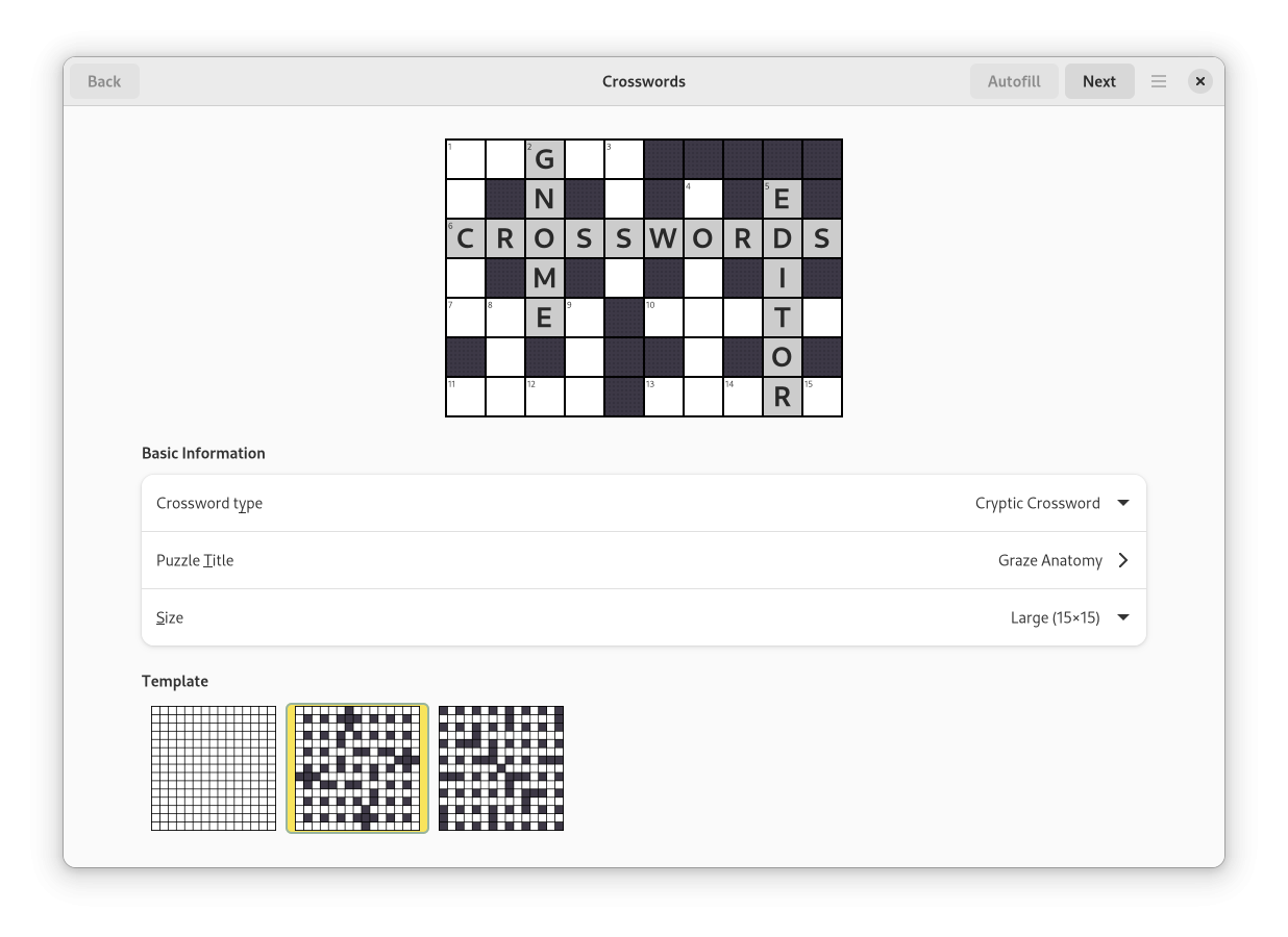 Crossword Jonathan Blandford