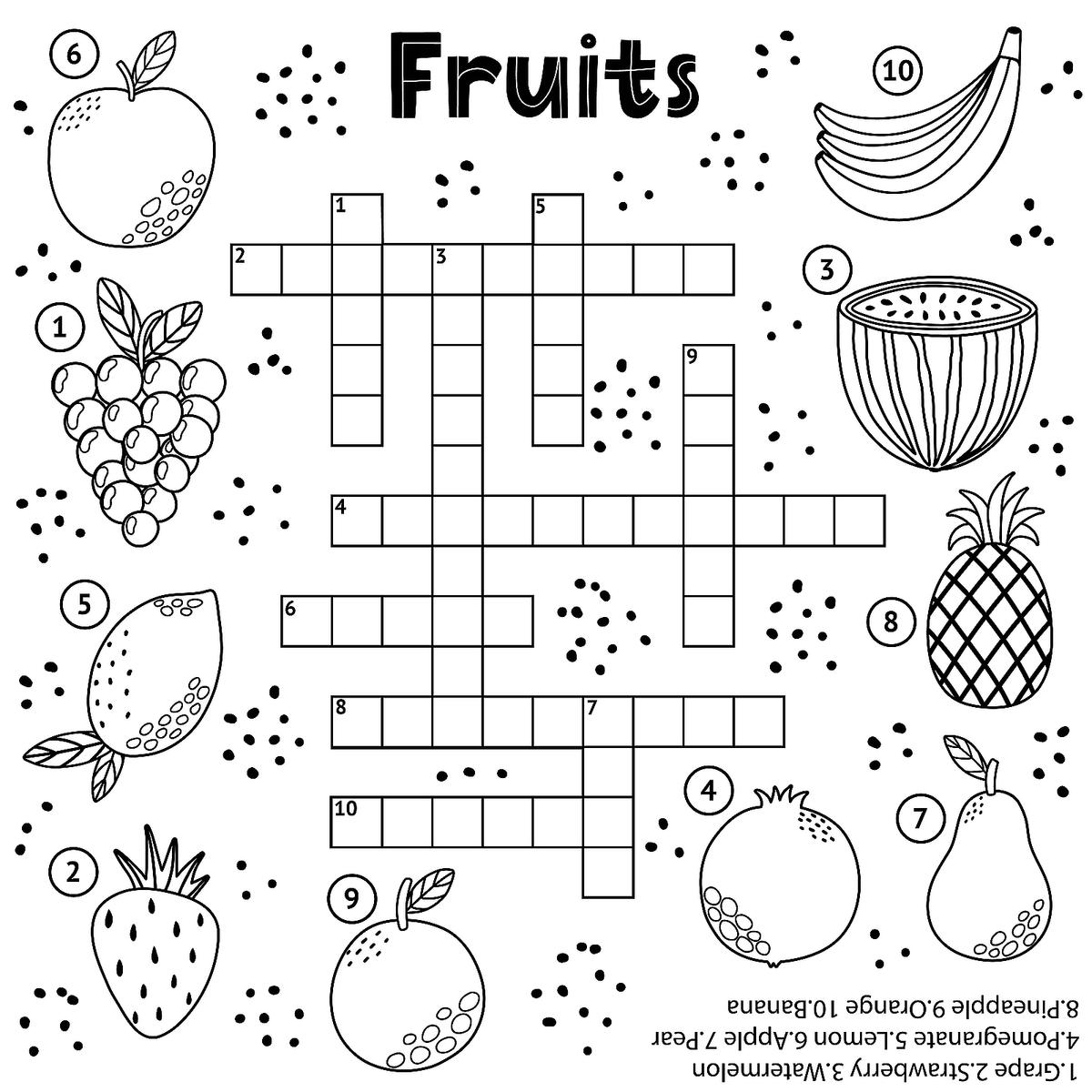 crossword puzzles free printable kids