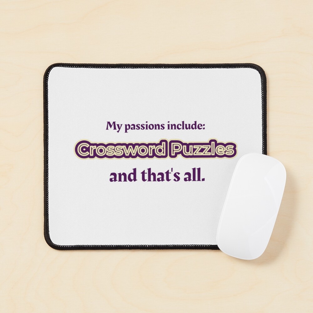 passion crossword clue