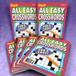 Dell All Easy Crossword Puzzles Bundle 20 Penny Dell Bulk Puzzles