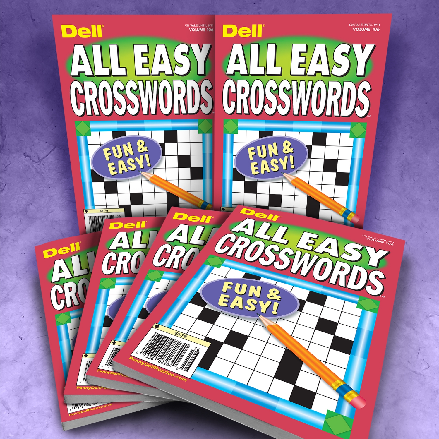 Dell All Easy Crossword Puzzles Bundle 20 Penny Dell Bulk Puzzles