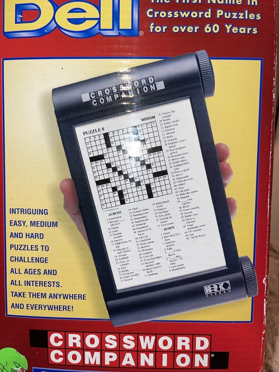 Dell Crossword Puzzle Companion Roll A Puzzle Game System 24 Puzzles New In Box EBay