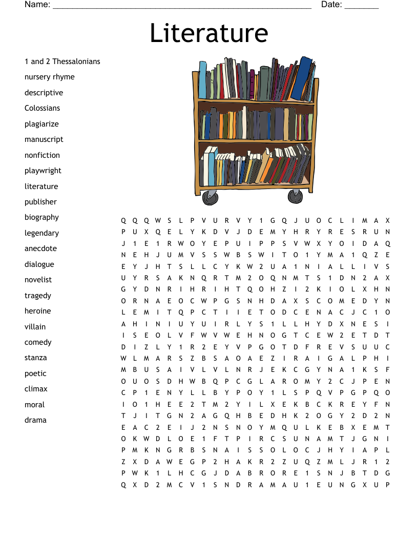 DYSTOPIAN LITERATURE Crossword WordMint
