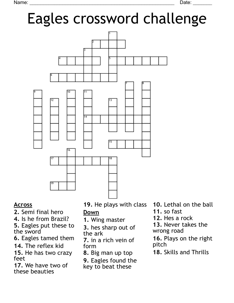 Eagles Nest Crossword Puzzle Clue