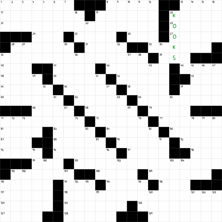 Eccentric Types NYT Crossword Clue December 15 2024