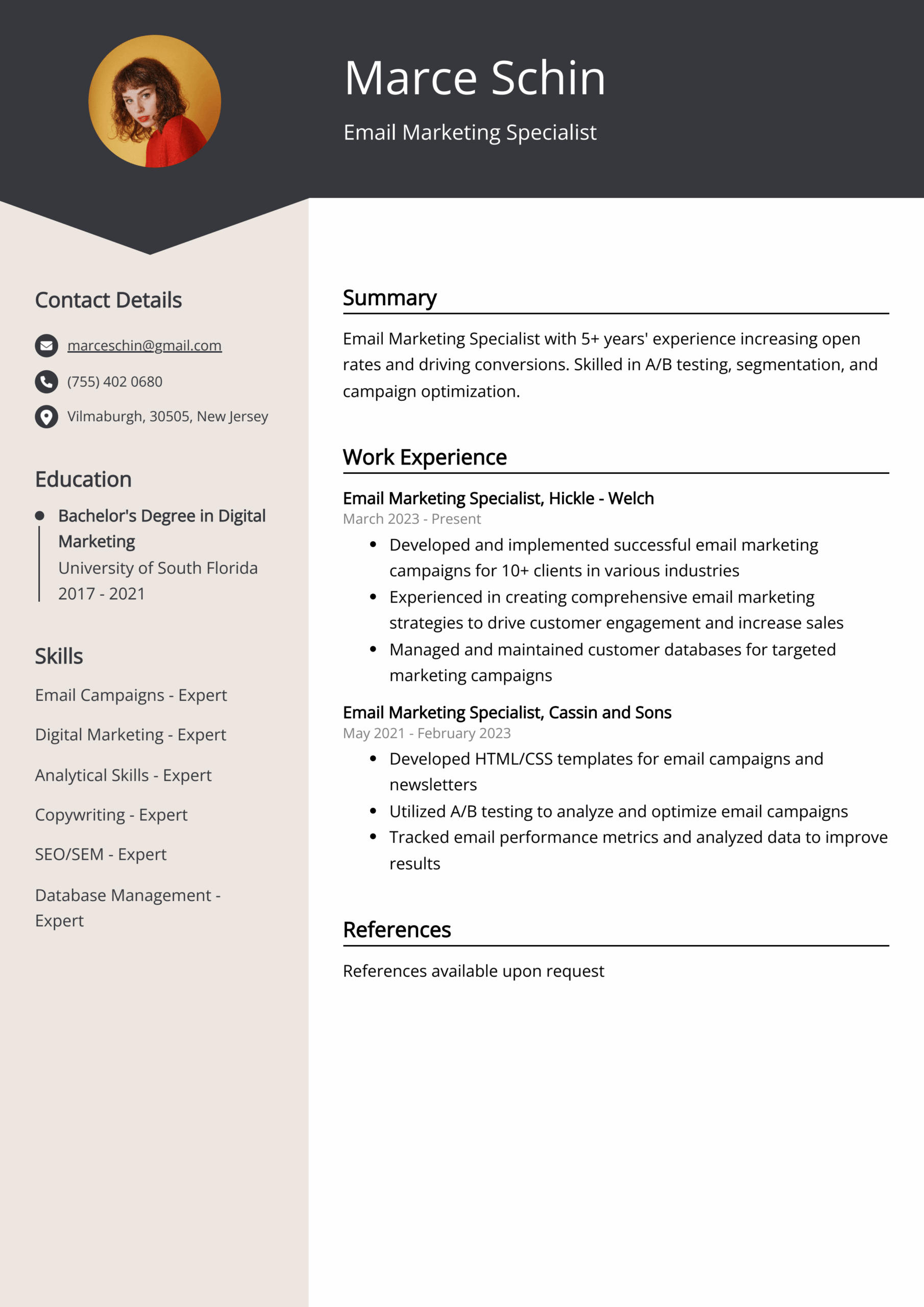 emailing a resume template emailing a resume template