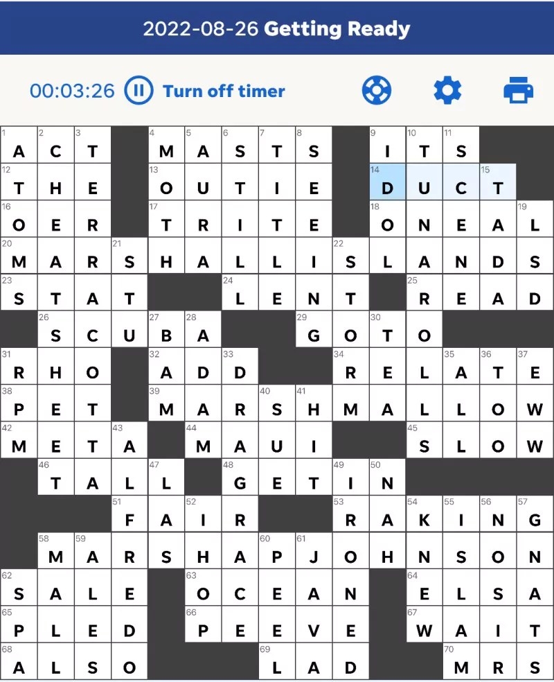 English River Crossword Clue 3 Letters