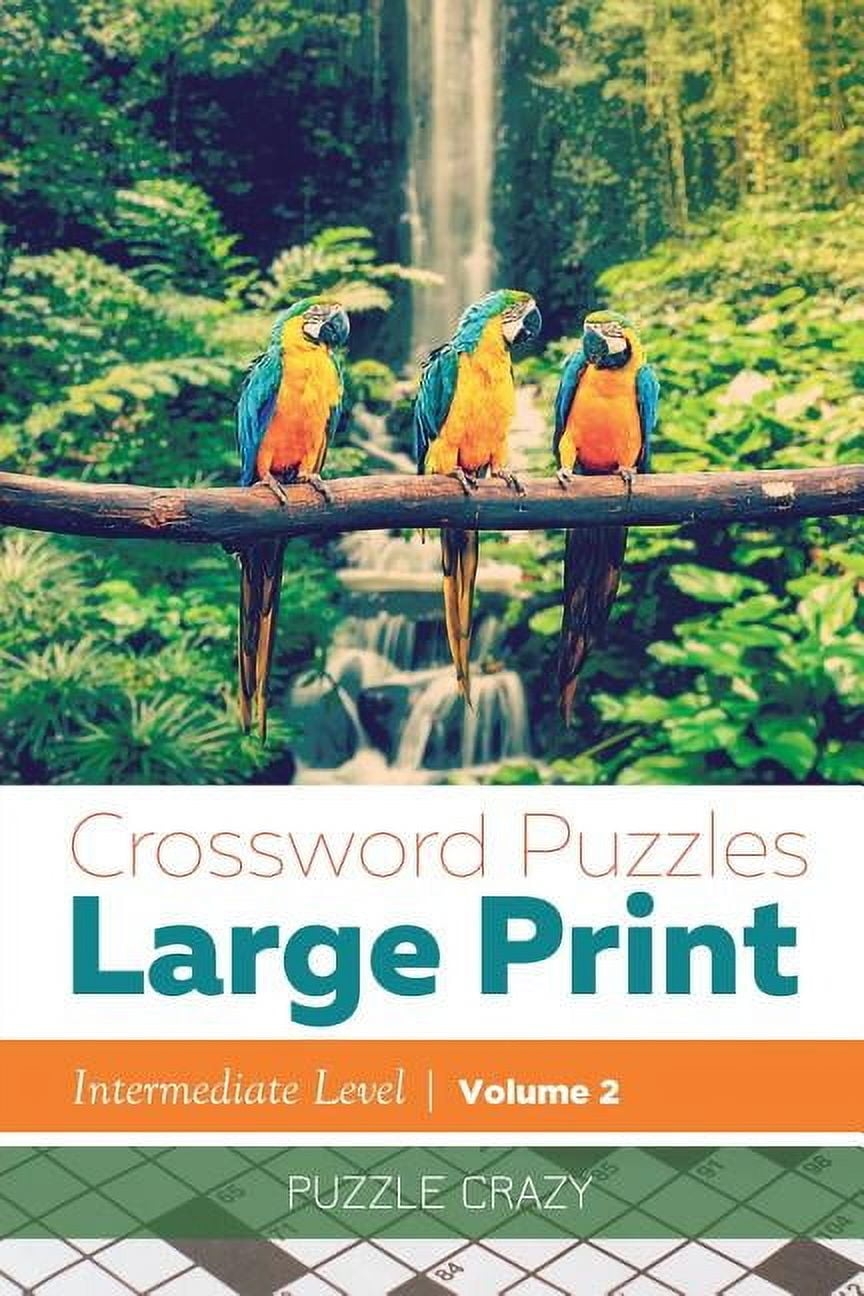Everything Series Big Book Of Easy Large Print Crosswords 125 Puzzles In Easy to Read Print Paperback Walmart