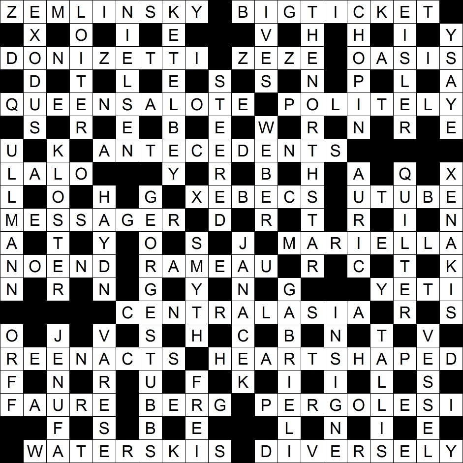 massenet opera crossword