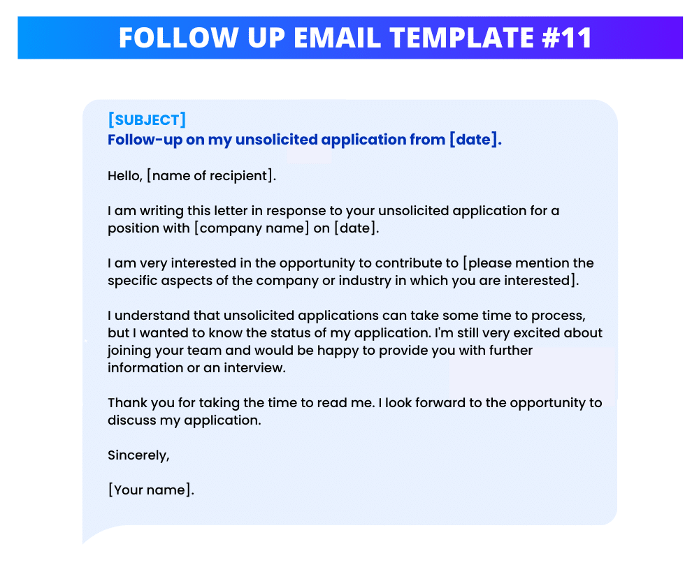 Follow Up Email Template 12 Free Examples To Get Answers